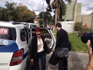 Marice de Lima voltou do PanamÃ¡ para se entregar Ã  PolÃ­cia Federal (Foto: Fernando Castro/ G1)