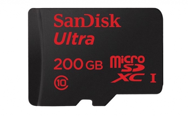 Primeiro microSD a chegar ao patamar de 200GB de armazenamento (Foto: DivulgaÃ§Ã£o/Sandisk)