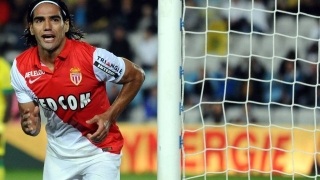 FalcÃ£o comemora gol pelo Monaco (Foto: JEAN-SEBASTIEN EVRARD/AFP)