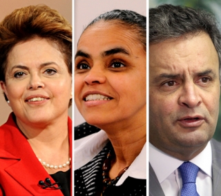 Em um cenÃ¡rio com Marina Silva ocupando a vaga deixada por Campos, a ex-senadora aparece com 21% das intenÃ§Ãµes de voto, seguida pelo  candidato do PSDB, AÃ©cio Neves com 20%
