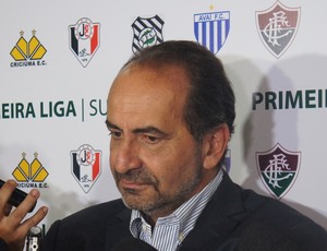 Alexandre Kalil, CEO da Primeira Liga: "VocÃƒÂªs conhecem alguma liga que divide (cotas) igual?" (Foto: Daniel Mundim)