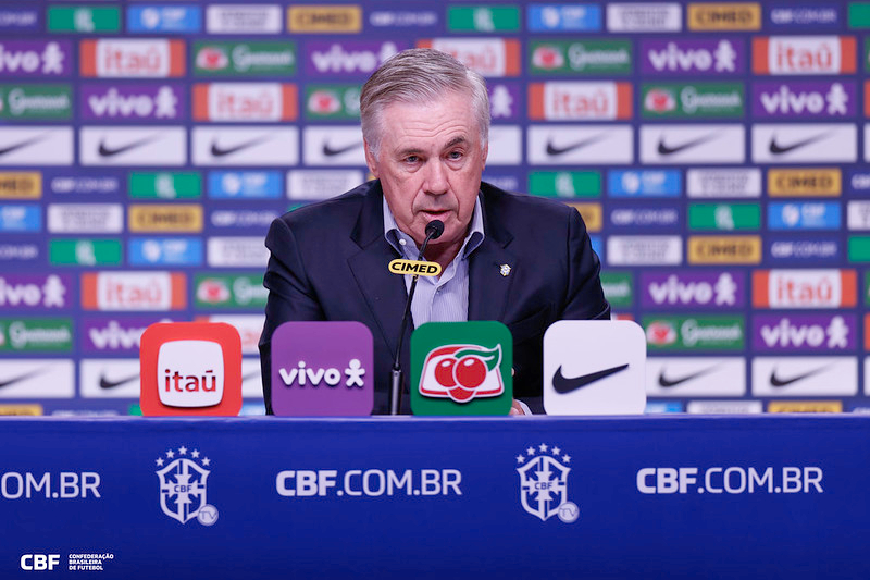 Ancelotti convoca Seleção com retorno de Vini Jr e estreia de Rodrygo sob seu comando
