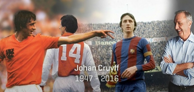 Johan Cruyff morre aos 68 anos, após lutar contra o câncer (Foto: Reprodução) Johan Cruyff morre aos 68 anos, após lutar contra o câncer (Foto: Reprodução)