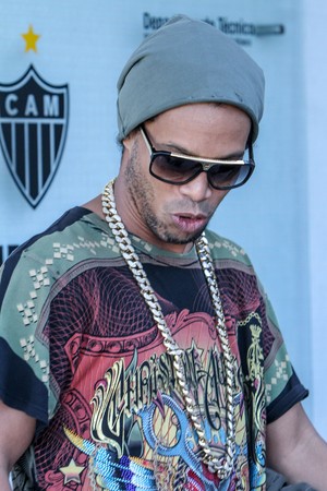 Ronaldinho em sua despedida do AtlÃ©tico-MG na Cidade do Galo (Foto: Bruno Cantini/Flickr CAM)