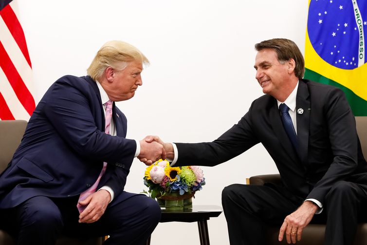 jair bolsonaro durante encontro com trump