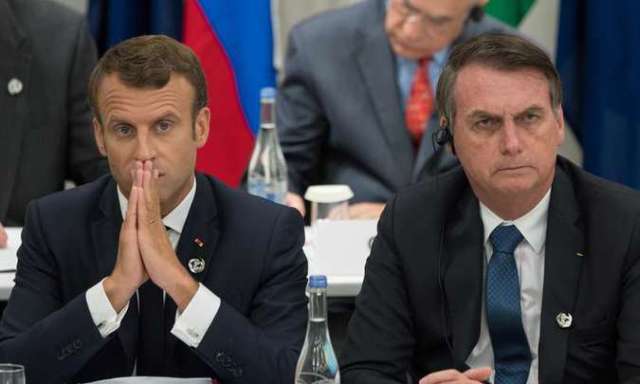 emmanuel macron e jair bolsonaro