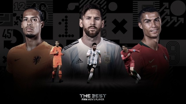 messi, van dijk e cristiano ronaldo