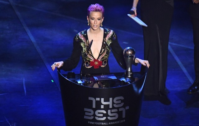 Americana Megan Rapinoe, eleita a melhor do mundo