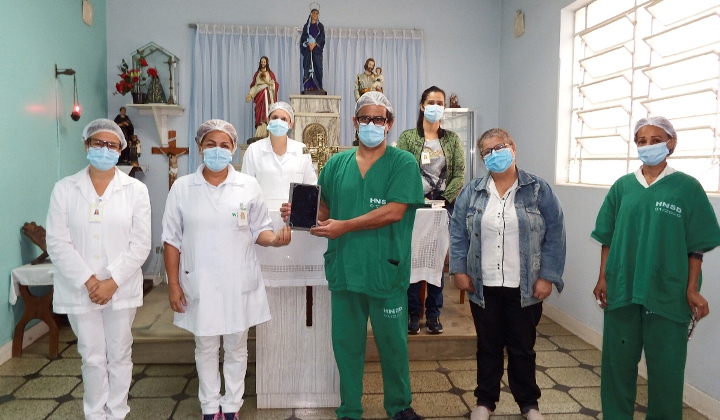 Equipe do hospital Nossa Senhora das Dores em Itabira
