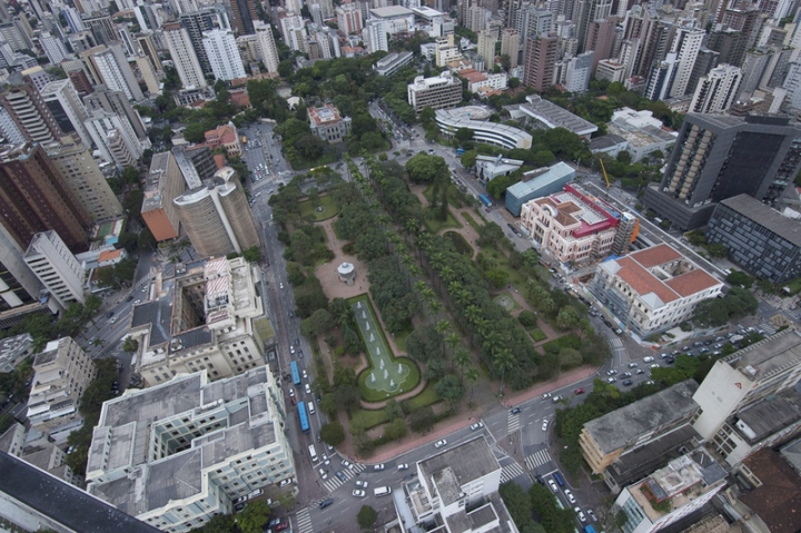 praça da liberdade vista panoramica