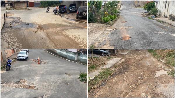 ruas do bairro Gabiroba em Itabira