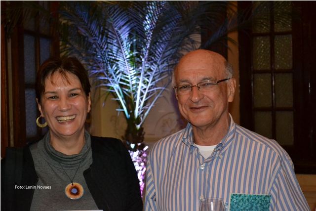 A profªMaria Fernanda Quintela e o prof. Francisco Esteves foram fundamentais à criação do NUPEM em Macaé.Foto Lenin Novaes