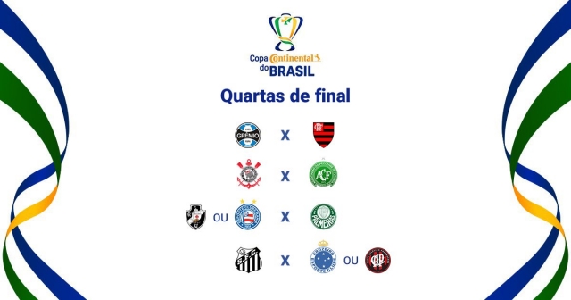 Confrontos das quartas de final da Copa do Brasil foram definidos (Foto: Divulgação/CBF) Confrontos das quartas de final da Copa do Brasil foram definidos (Foto: Divulgação/CBF)