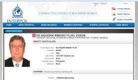 Nome do advogado Edson Ribeiro é incluÃdo na lista da Interpol (Foto: Reprodução da internet) Nome do advogado Edson Ribeiro é incluÃdo na lista da Interpol (Foto: Reprodução da internet)