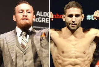 McGregor e Chad Mendes disputarão o cinturão interino do peso-pena no próximo dia 11 de julho (Foto: Globoesporte.com) McGregor e Chad Mendes disputarão o cinturão interino do peso-pena no próximo dia 11 de julho (Foto: Globoesporte.com)