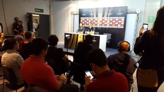 Daniel Nepomuceno participou de coletiva ao lado do técnico Rogério Micale (Foto: Twitter/Mineirão) Daniel Nepomuceno participou de coletiva ao lado do técnico Rogério Micale (Foto: Twitter/Mineirão)