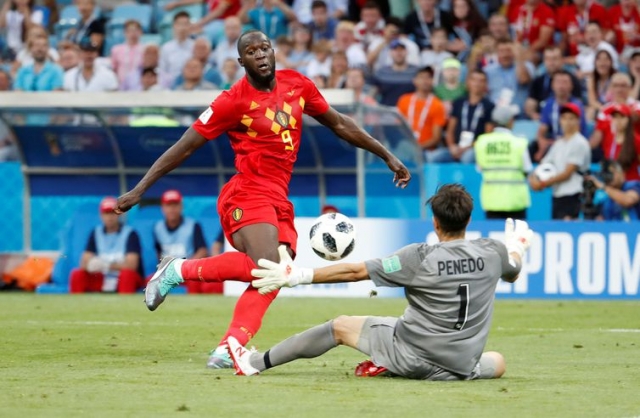Romelu Lukaku faz o terceiro gol da Bélgica diante do Panamá (Foto: Francois Lenoir/Reuters) Romelu Lukaku faz o terceiro gol da Bélgica diante do Panamá (Foto: Francois Lenoir/Reuters)