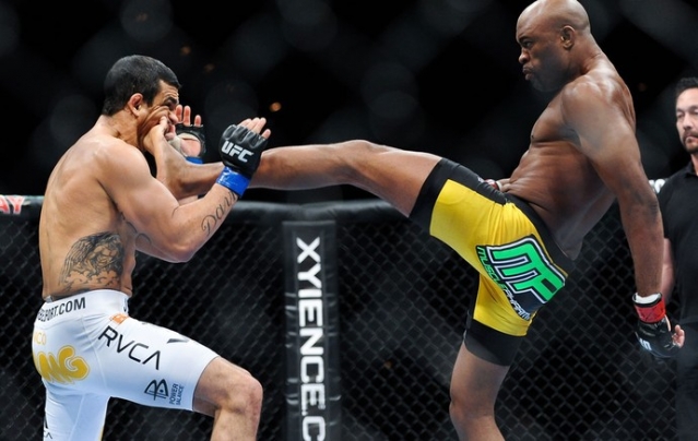 Anderson Silva e Vitor Belfort podem se enfrentar novamente em breve (Foto: AgÃªncia Getty Images)