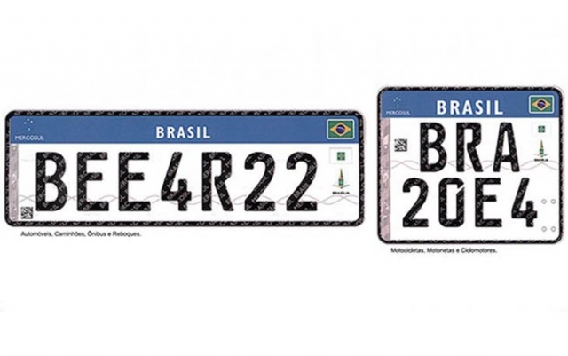 Produção das placas de veÃculos obedecerá ao padrão dos paÃses do Mercosul Produção das placas de veÃculos obedecerá ao padrão dos paÃses do Mercosul