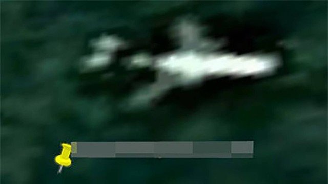 PossÃvel avião da Malaysia Airlines em selva do Camboja (Foto: Reprodução/Google Maps) PossÃvel avião da Malaysia Airlines em selva do Camboja (Foto: Reprodução/Google Maps)