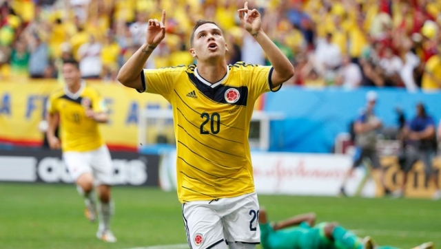 No ano passado, Quintero disputou a Copa do Mundo no Brasil, e fez um gol contra a Costa do Marfim (Foto: Getty Images) No ano passado, Quintero disputou a Copa do Mundo no Brasil, e fez um gol contra a Costa do Marfim (Foto: Getty Images)