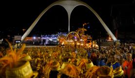 Beija-Flor de NilÃ³polis, terceira escola do grupo especial do Carnaval do Rio (Foto: Tomaz Silva/AgÃªncia Brasil)