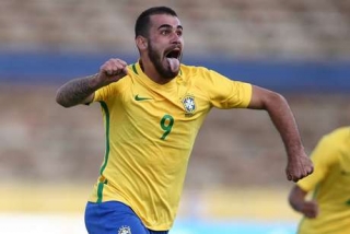  Felipe Vizeu comemora o gol que deu a vitÃ³ria ao Brasil sobre a Venezuela (Foto: Lucas Figueiredo/CBF)