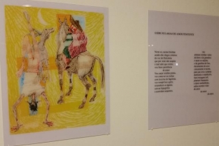Obra apresentada na exposição Dom Quixote - Portinari e Drummond: releituras de Cervantes, na UFMG (Foto: Léo Rodrigues/Agência Brasil) Obra apresentada na exposição Dom Quixote - Portinari e Drummond: releituras de Cervantes, na UFMG (Foto: Léo Rodrigues/Agência Brasil)
