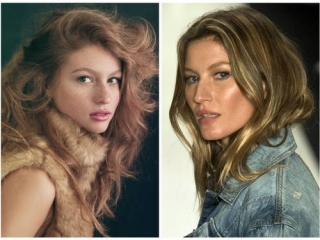 Gaby Machado e Gisele Bündchen: clones? (Foto: Divulgação/ AFP) Gaby Machado e Gisele Bündchen: clones? (Foto: Divulgação/ AFP)