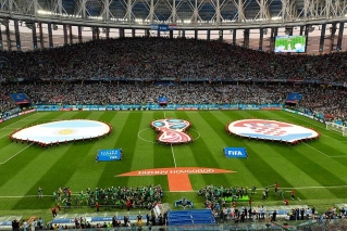 Com o resultado a Croácia se classificou antecipadamente as oitavas de final (Foto: Martin Bernetti/AFP) Com o resultado a Croácia se classificou antecipadamente as oitavas de final (Foto: Martin Bernetti/AFP)