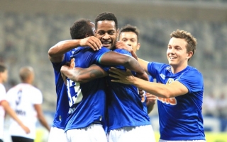 No 1Âº tempo, o Cruzeiro jÃ¡ mostrou sua forÃ§a: 3 a 0 contra o Santa Rita (Foto: Erwin Oliveira / AgÃªncia estado)