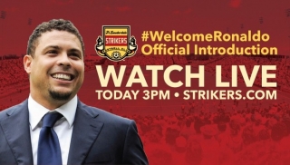 Chamada oficial no site do Fort Lauderdale para apresentação de Ronaldo como sócio (Foto: Reprodução) Chamada oficial no site do Fort Lauderdale para apresentação de Ronaldo como sócio (Foto: Reprodução)