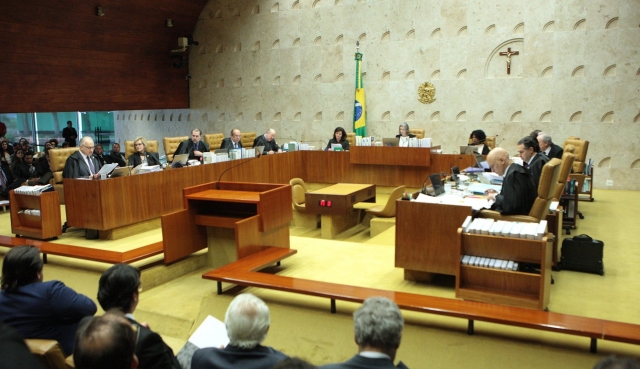 Ministros durante a sessão de julgamento do habeas corpus preventivo pedido pela defesa do ex-presidente Luiz Inácio Lula da Silva (Foto: Carlos Moura/SCO/STF) Ministros durante a sessão de julgamento do habeas corpus preventivo pedido pela defesa do ex-presidente Luiz Inácio Lula da Silva (Foto: Carlos Moura/SCO/STF)