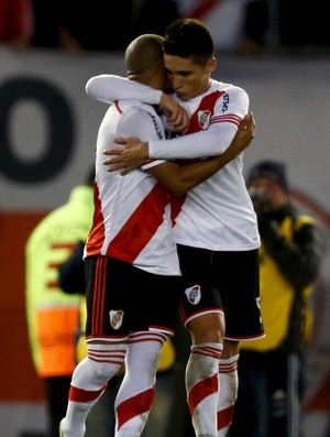 Gol de Sanchez coloca o River Plate em vantagem contra o Boca Juniors na Libertadores (Reuters) Gol de Sanchez coloca o River Plate em vantagem contra o Boca Juniors na Libertadores (Reuters)