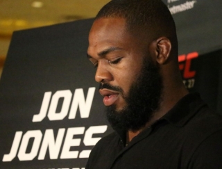 LesÃ£o no tornozelo tirou Jon Jones do UFC 178 (Foto: Evelyn Rodrigues)