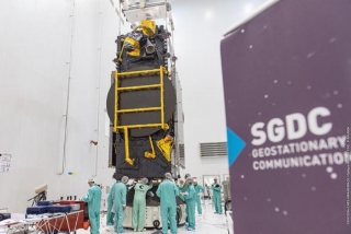 Satélite para defesa e comunicações será lançado na Guiana Francesa (Foto: Divulgação/Arianespace) Satélite para defesa e comunicações será lançado na Guiana Francesa (Foto: Divulgação/Arianespace)