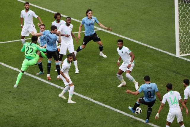 Copa 2018, Uruguai e Arábia Saudita, Gol REUTERS/Marcos Brindicci/Marcos Brindicci/Reuters/Direitos reservados Copa 2018, Uruguai e Arábia Saudita, Gol REUTERS/Marcos Brindicci/Marcos Brindicci/Reuters/Direitos reservados