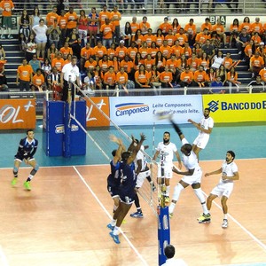 Lance da partida entre Minas e Cruzeiro pela Superliga Masculina (Foto: Mauricio Paulucci) Lance da partida entre Minas e Cruzeiro pela Superliga Masculina (Foto: Mauricio Paulucci)