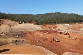 Obras da Barragem de Nova SantarÃ©m, em Mariana (Foto: LÃ©o Rodrigues/AgÃªncia Brasil)