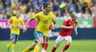 Ibrahimovic aposentou-se da seleÃ§Ã£o sueca apÃ³s a Eurocopa de 2016 (Foto: Jonathan Nackstrand/AFP)