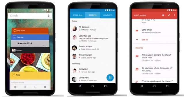 Android Lollipop tem aparÃªncia totalmente remodelada (Foto: DivulgaÃ§Ã£o/Google)