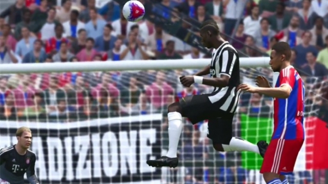 PES 2015 finalmente faz o salto gráfico para a nova geração de consoles (Foto: Reprodução: YouTube) PES 2015 finalmente faz o salto gráfico para a nova geração de consoles (Foto: Reprodução: YouTube)